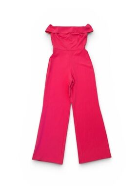 Laundry Pink Jumpsuit Off-Shoulder Wide-Leg  Size 6 NWT